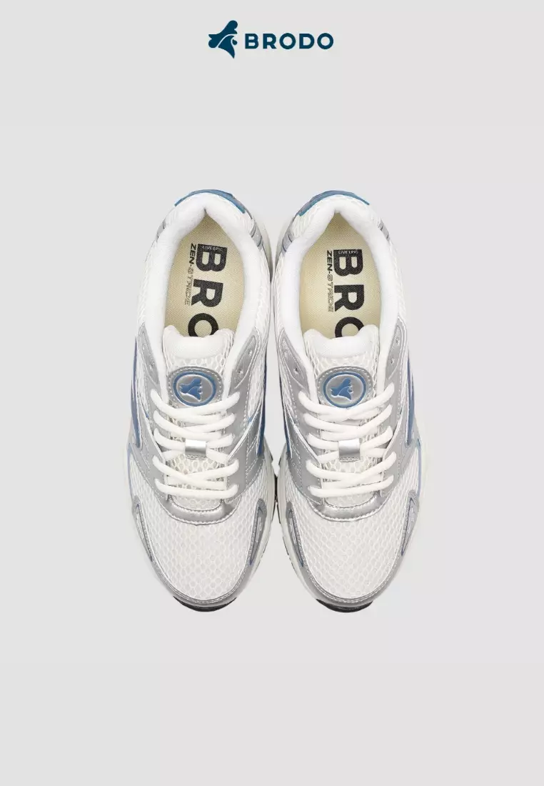 BRODO - Sneakers Ace Neptune Silver Blue OWS