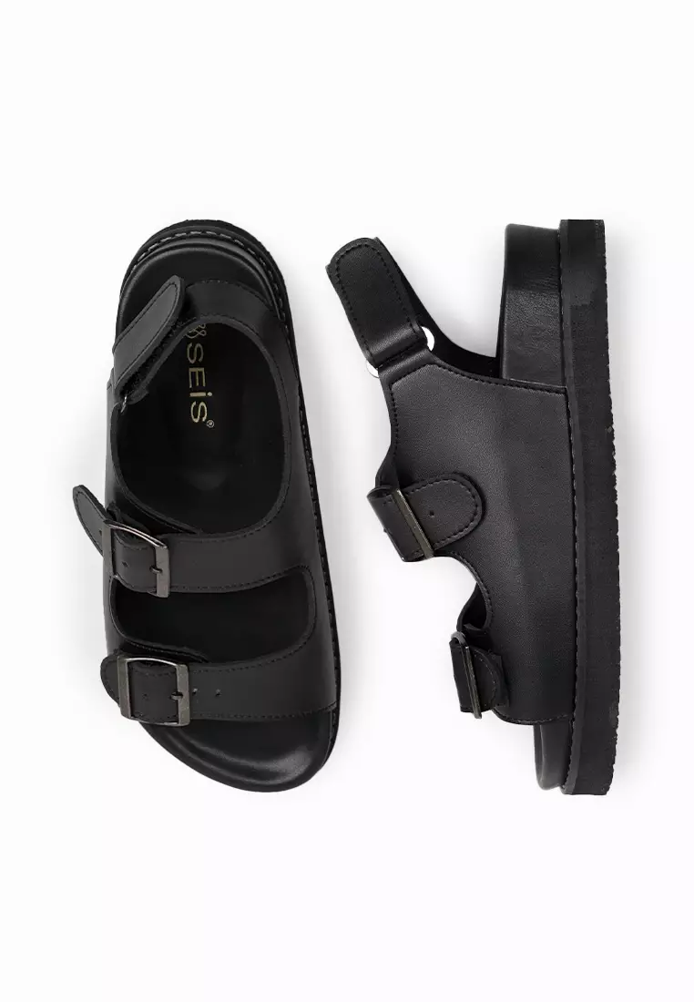 SEIS Reina Sandal Wanita Platform Series - BLACK