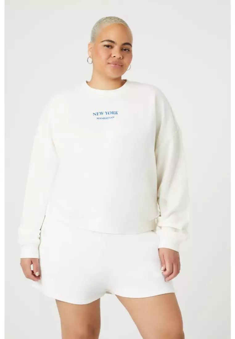 Forever 21 deals white sweatshirt