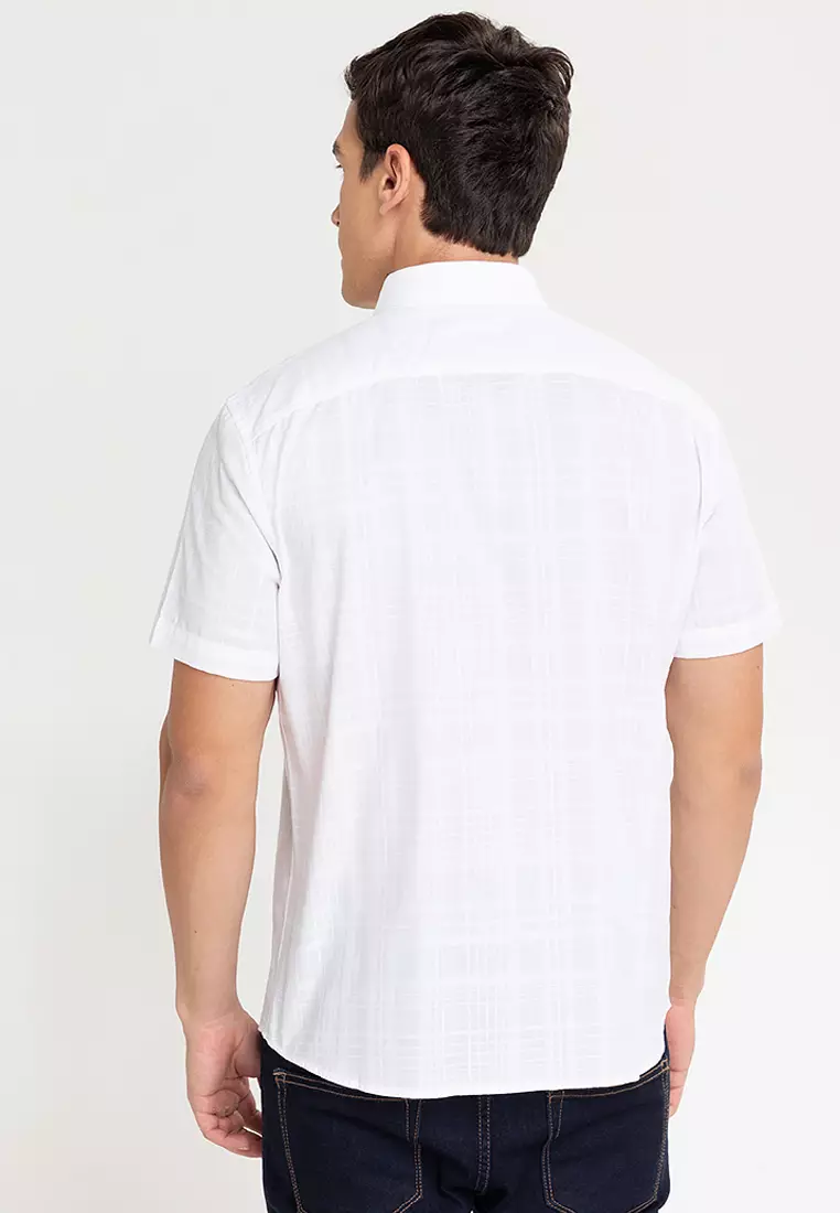 Short Sleeve Sateen Sns Plaid