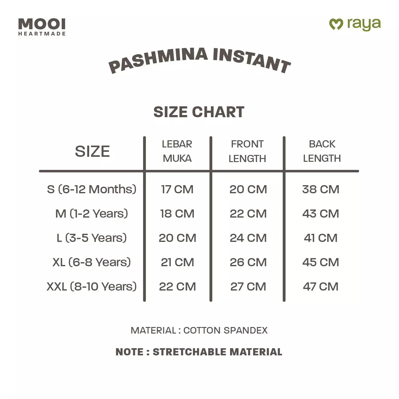 Mooi Pashmina Instan Anak Hijab Anak - Pink Rose