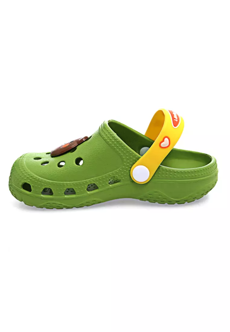 Mians Sepatu Sandal Anak Unisex Cute Anti Slip Elastic Comportable Material EVA ORIGINAL - Green