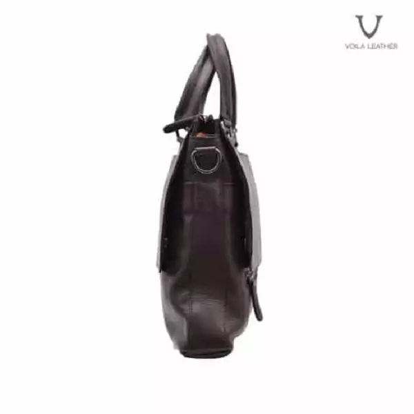 Tas Laptop Kulit Asli Voila Archer Brown