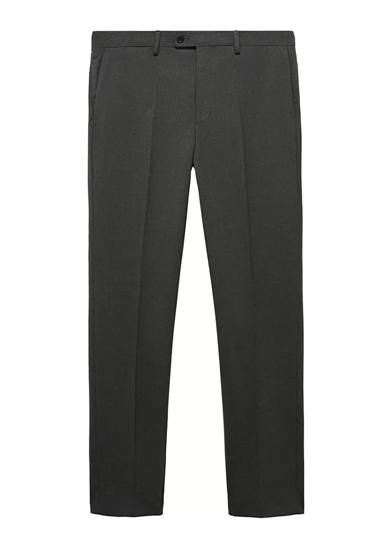 Jual MANGO Man Stretch Fabric Slim-Fit Suit Trousers Original 2024 ...