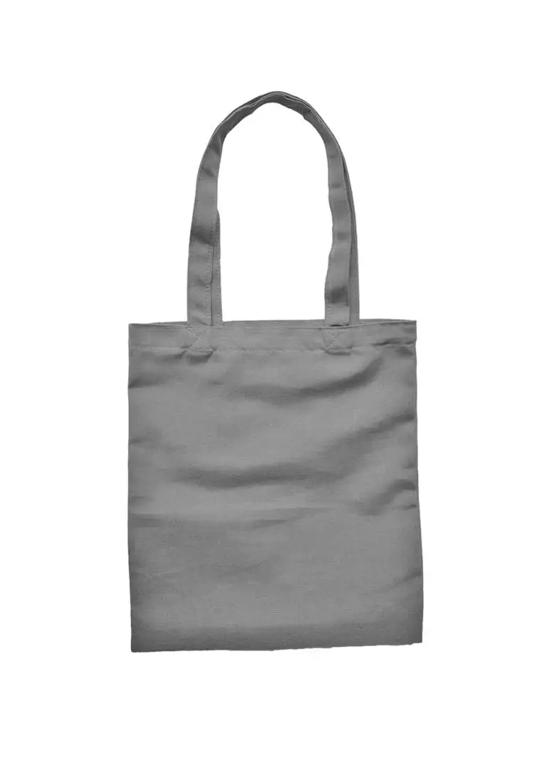 gray tote bag