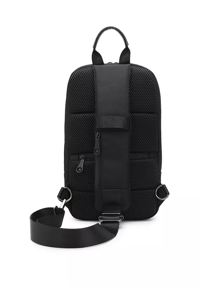 Men's Sling Bag / Chest Bag / Crossbody Bag - Black