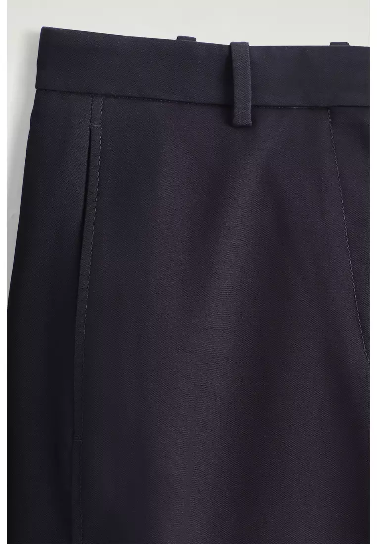 BARREL-LEG COTTON CHINOS