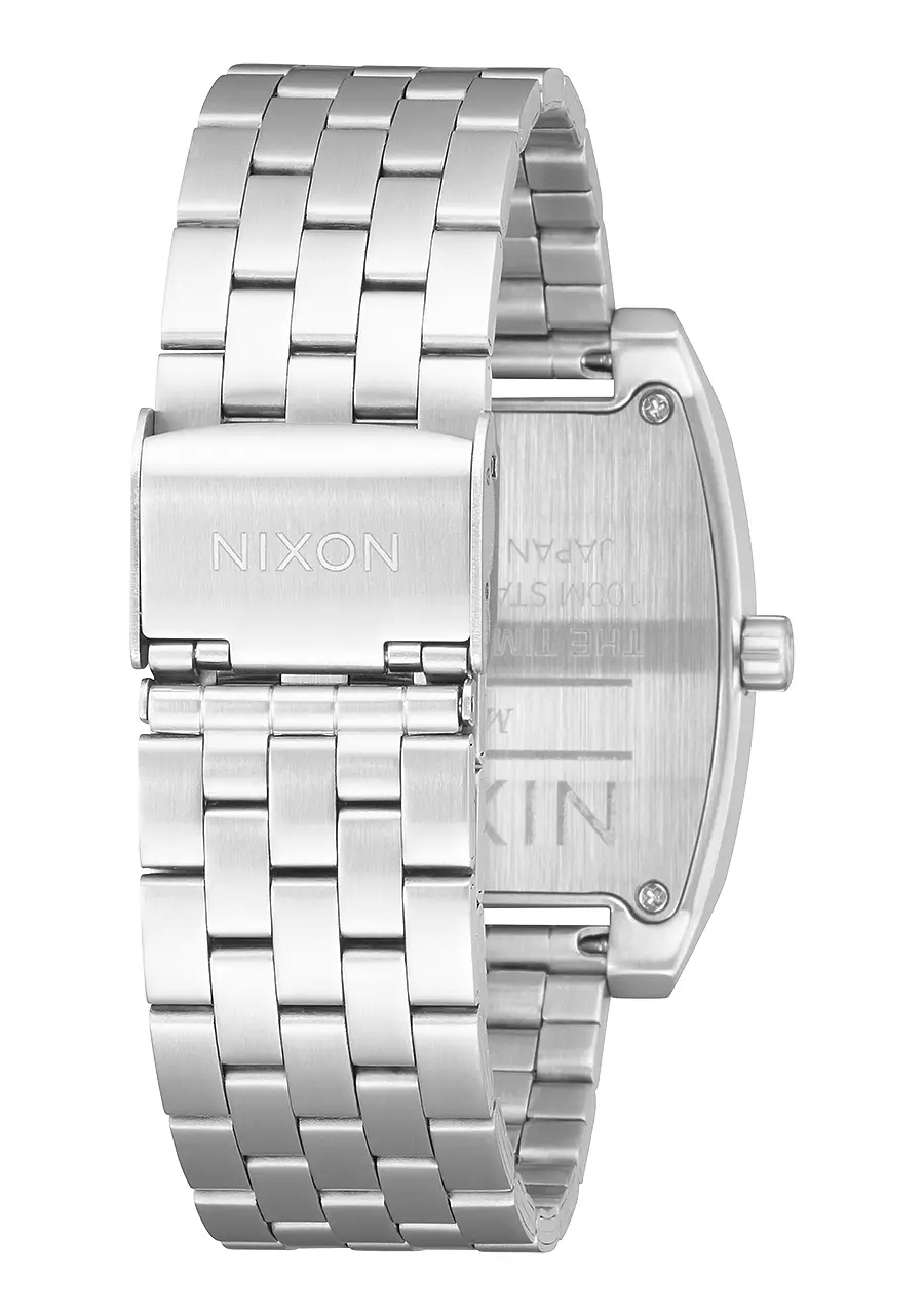 Nixon Time Tracker Silver Black