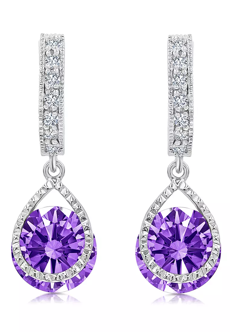 Buy SO SEOUL SO SEOUL Lic Crown Teardrop Purple Solitaire Diamond