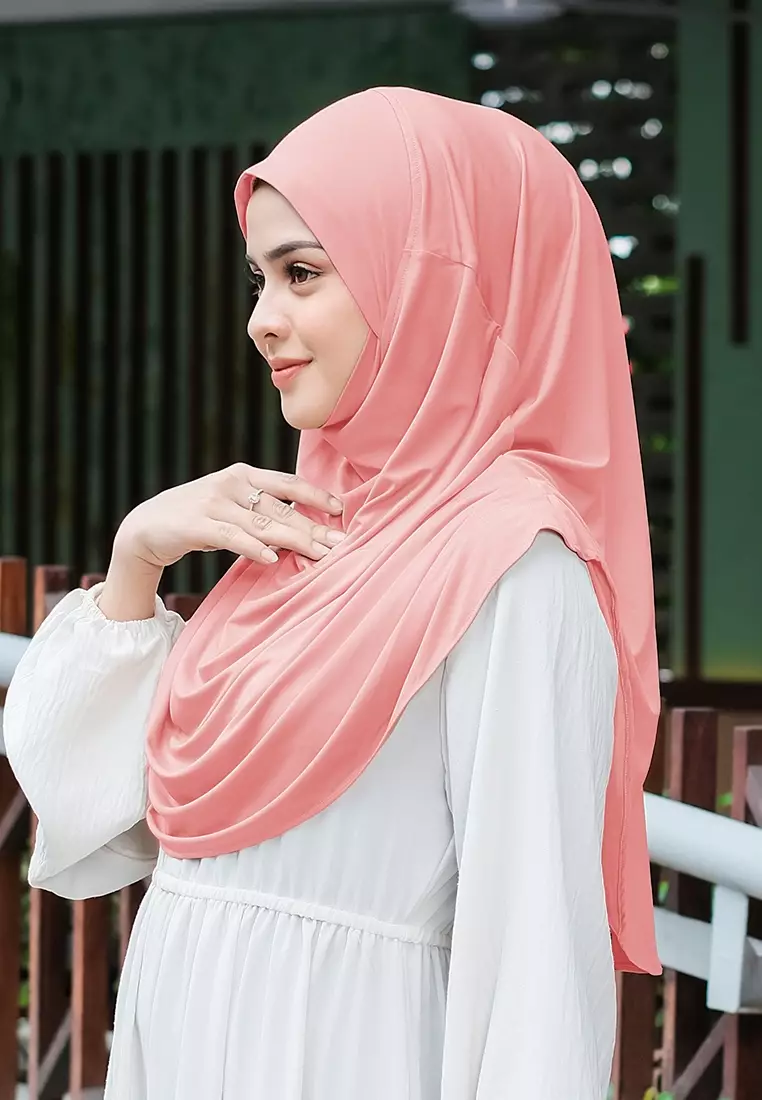 HIJAB INSTAN FATHIA - SALMON