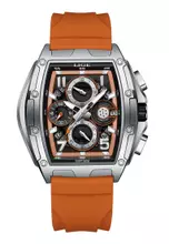 Silver, Black, Orange