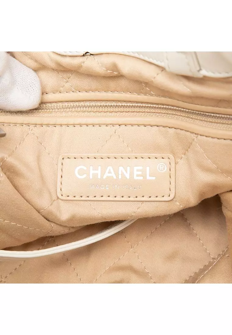 Pre-Loved Chanel Large Quilted Shiny Calfskin 22 Backpack