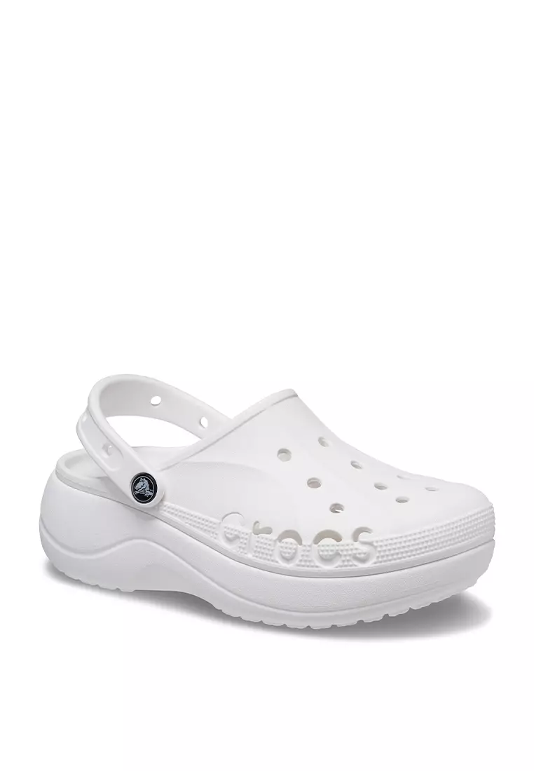 Crocs Women Baya Platform Clog - White