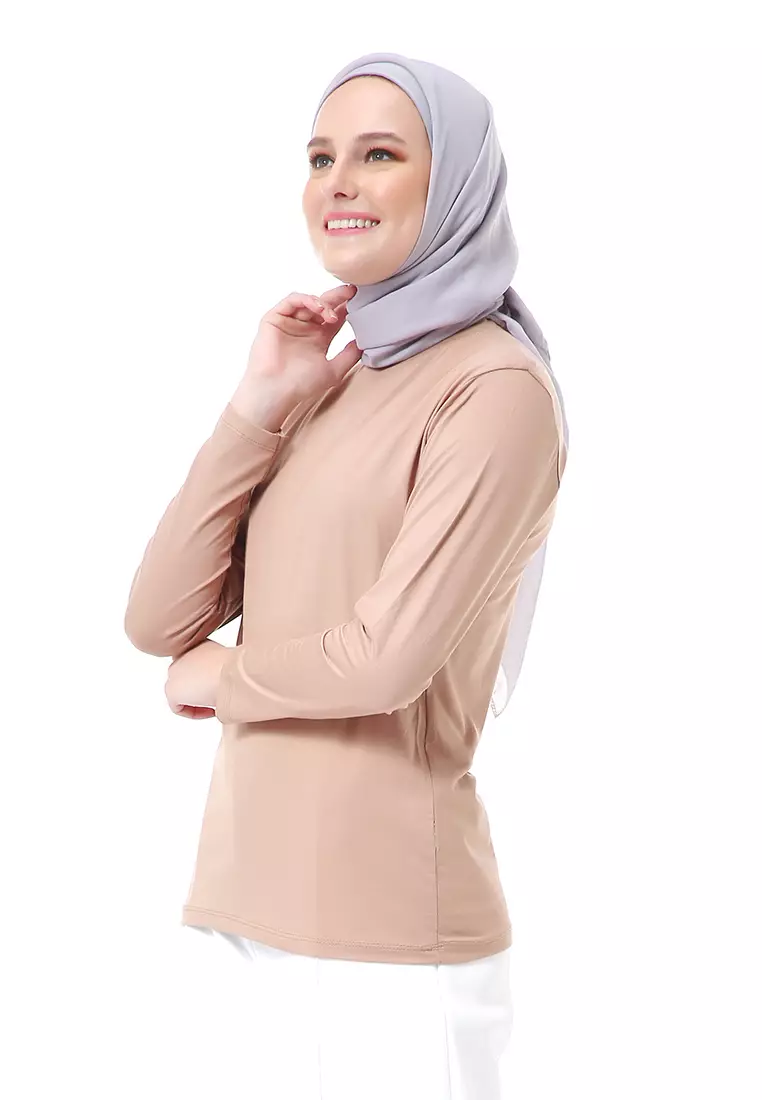 Zlora Manset Atasan Wanita Motif Long Sleeve Reguler Fit - Milo