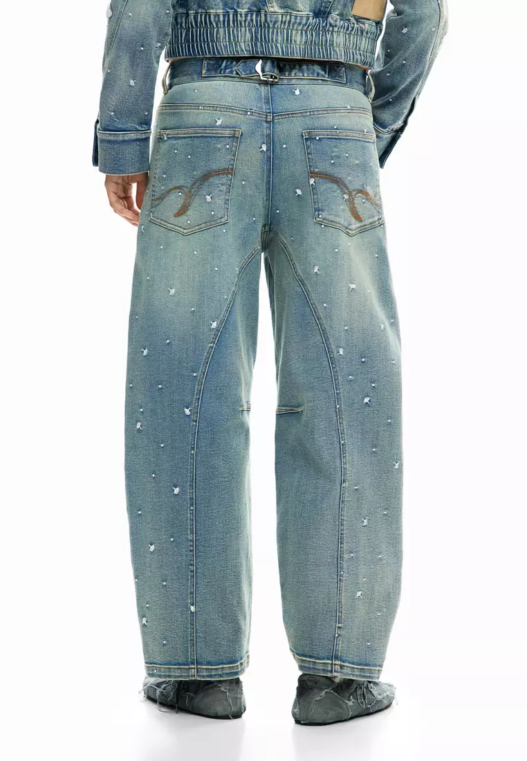Embroidered jeans