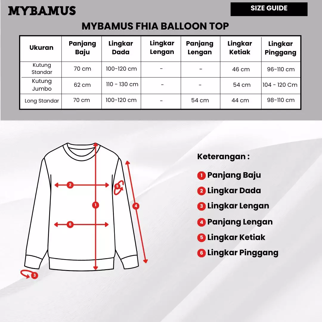 Fhia Balloon Top - Kutung Broken White XL M19686 R111S4