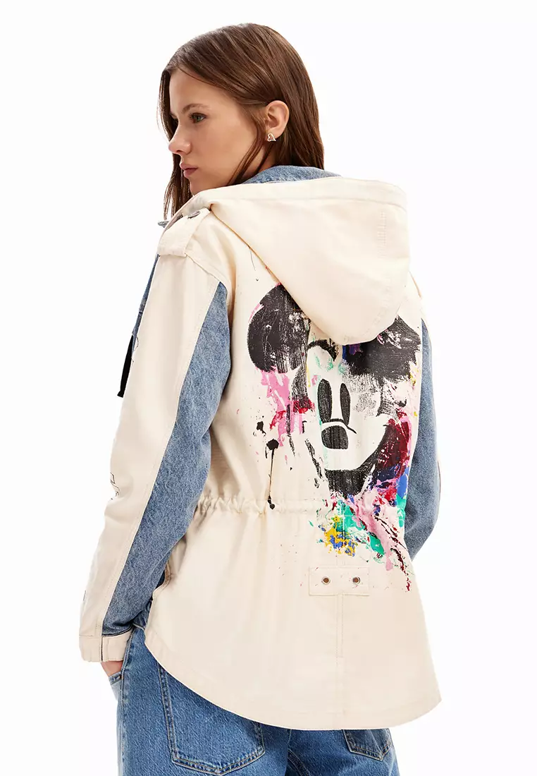Desigual Woman Mickey Mouse parka jacket.