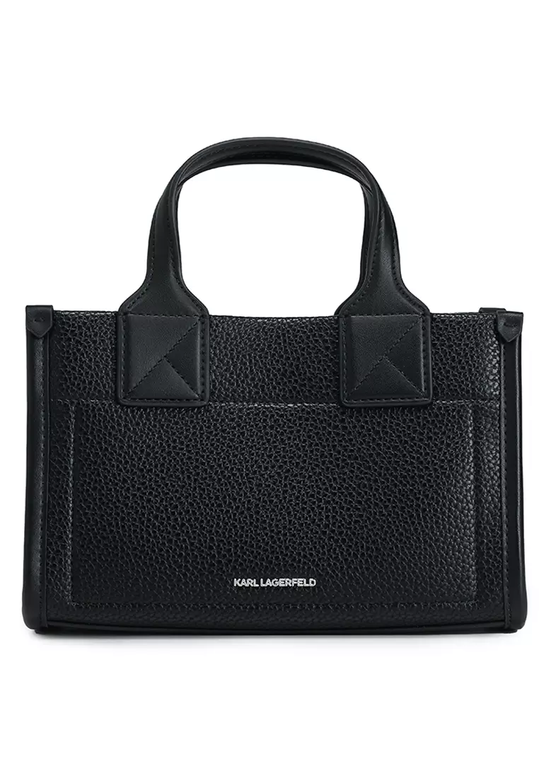 Square Grainy Small Tote Bag