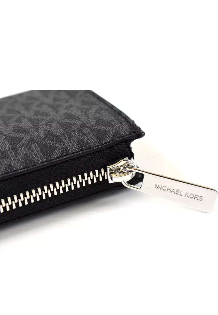 Michael kors jet set travel large three quarter zip discount wallet
