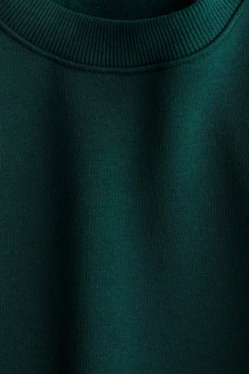 Oversized brushed-inside sweatshirt