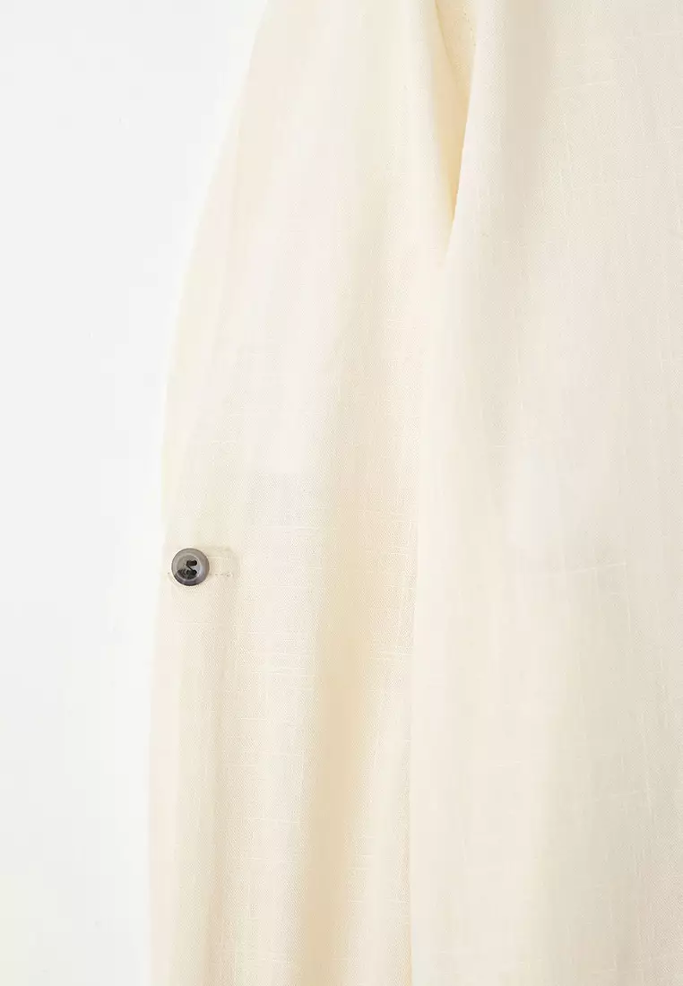 Stone Plus Size Regular Fit Casual Button-down Collar Shirt TMNSS23GO00094