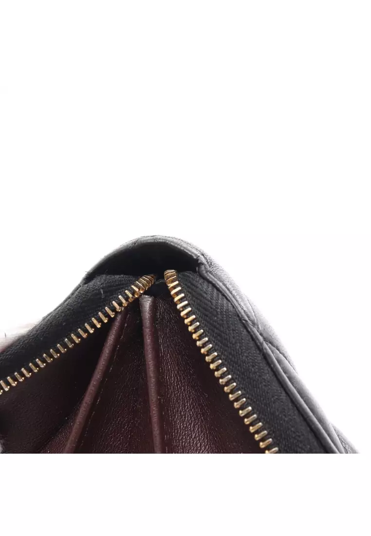 Classic long zipped wallet - Grained calfskin & gold-tone metal, black —  Fashion | CHANEL