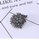 Glamorousky black Fashion Cute Black Hedgehog Brooch with Cubic Zirconia A5195ACC597C12GS_4