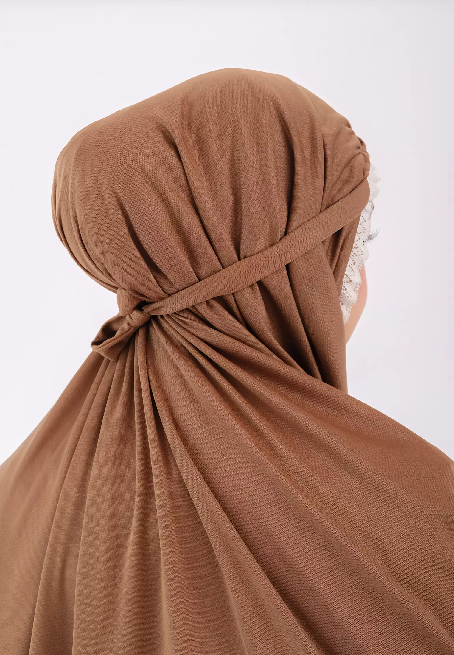 Cotton Bee - Mukena Dewasa List Renda - Ice Chocolate