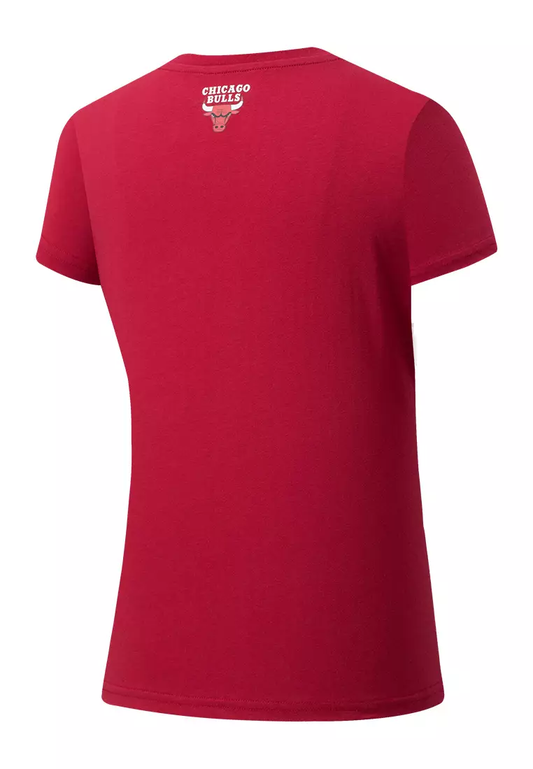 Team Logo Print Chicago Bulls Regular Fit Womens T-Shirt
