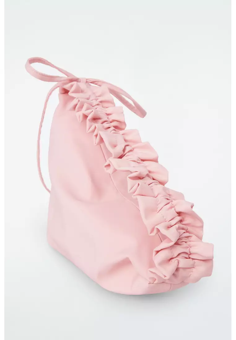 RUFFLE SHOULDER BAG