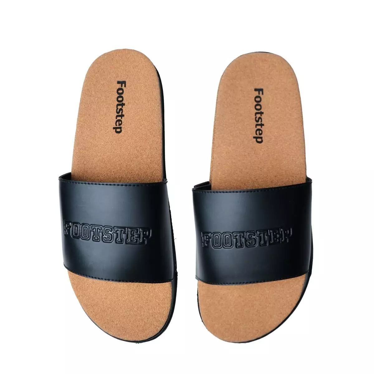 Footstep Footwear Sandal Pria Slide Shelby Full Black Original Sandal