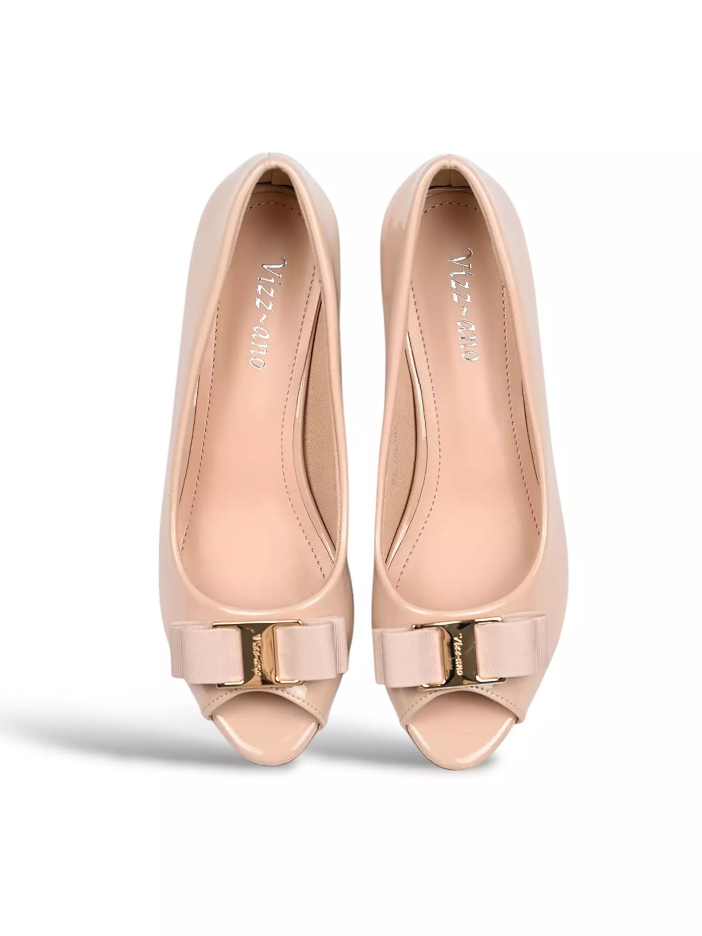 Vizzano Shoes Sepatu Heels Kantor Wanita Motif Pita Hak (5 cm) Design Pearla