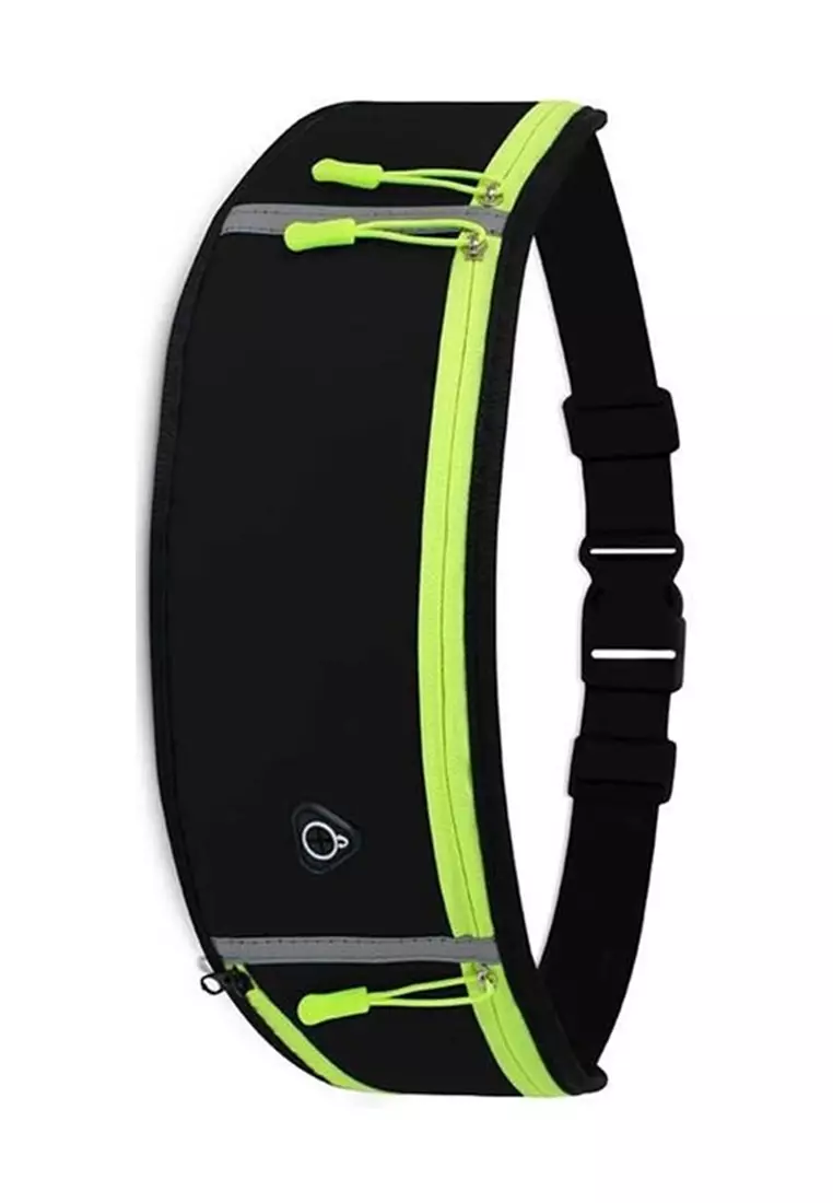 Noice Tas Pinggang Unisex Olahraga Running Waist Bag Sporty Casual Material Polyester ORIGINAL - Black