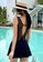 A-IN GIRLS black Sexy Gauze Big Backless One-Piece Swimsuit 9A603US154EAA5GS_3