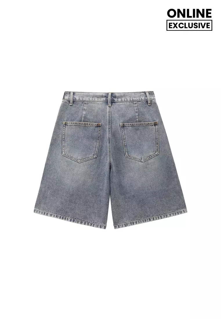 Giordano Women's (Online Exclusive) Korea Denim Shorts 0540652362