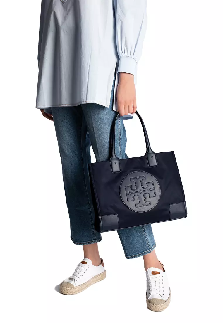 Tory burch ella mini online tote navy
