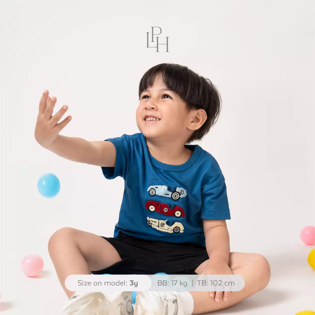 Little Palmerhaus - Kendall Oversized Tee 2.0 (Kaos Anak Oversized) Pink Pony