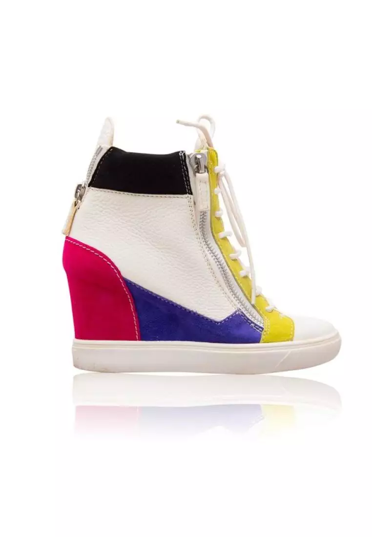 Giuseppe zanotti best sale white wedge sneakers