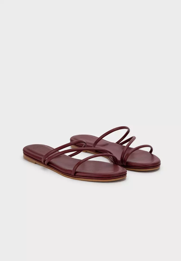 STRAPPY FLAT SLIDES WITH CLOUDFOAM INSOLE