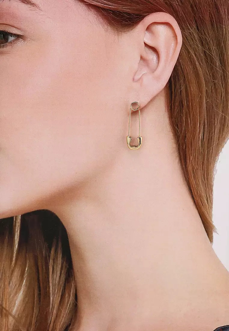 Punk safety sale pin earring