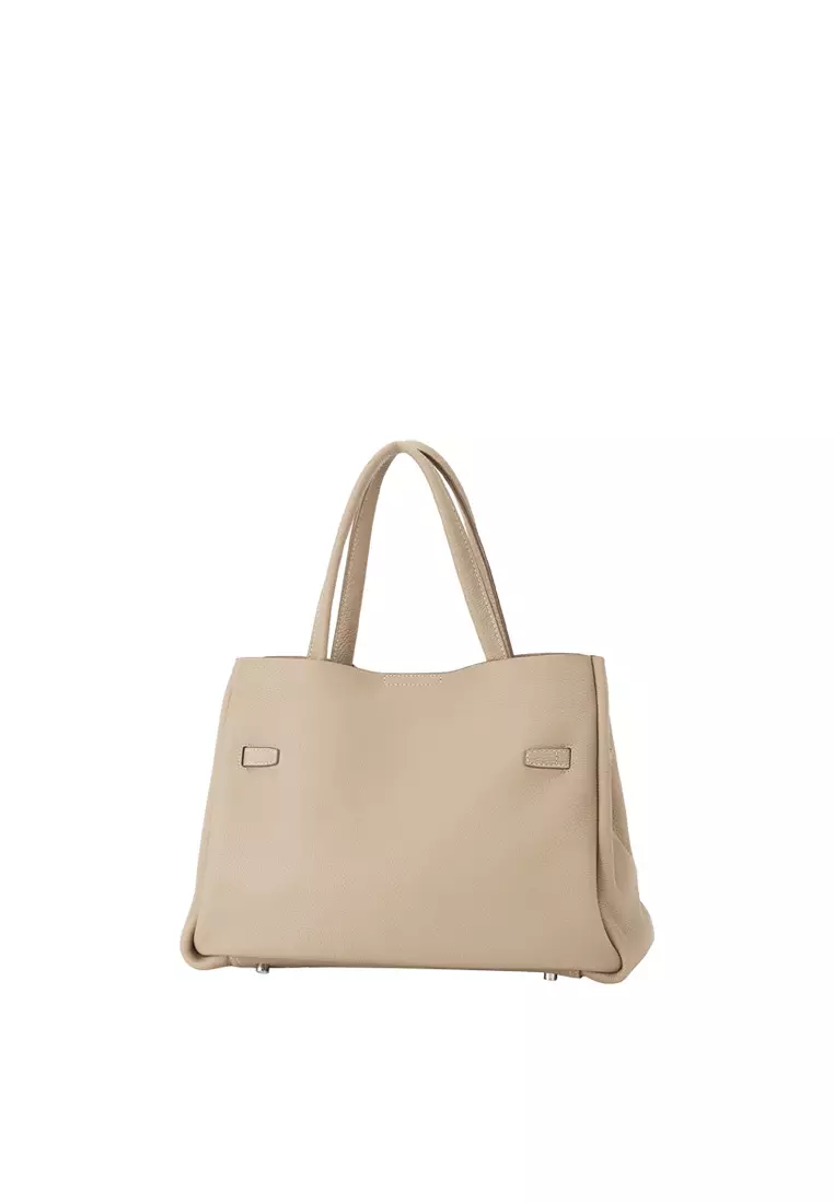 SAOIRSE Soft Structural Belt Tote Bag - Toffee