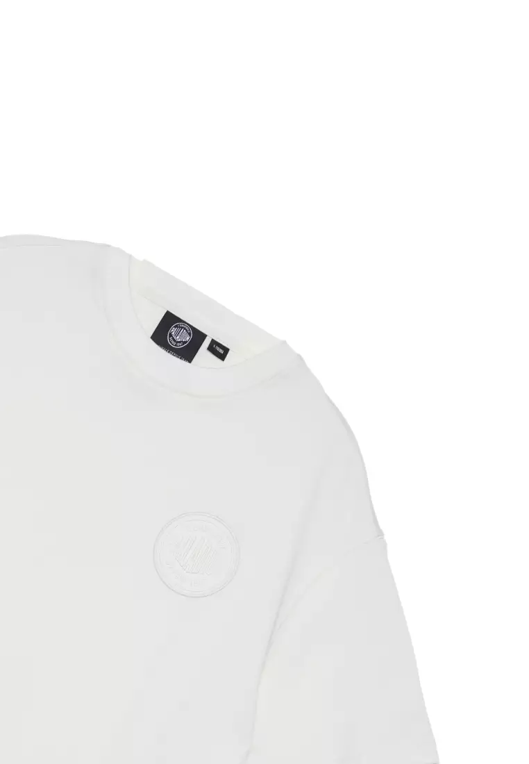 WOMEN'S PALLADIUM LOGO LOOSE FIT CROPPED T-SHIRT
