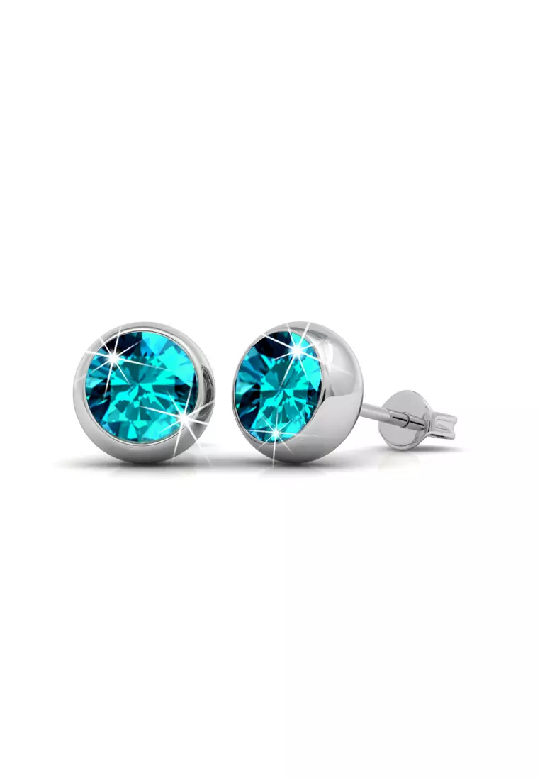 7 Pairs Moon Earrings Set - Anting Crystal Swarovski by Her Jewellery