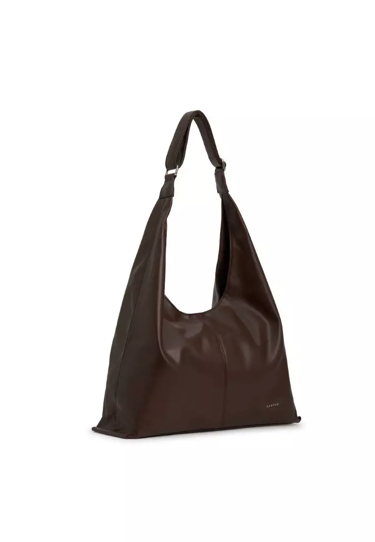 Downtown Hobo Sustainable Vegan Leather Shoulder Bag with Card Holder