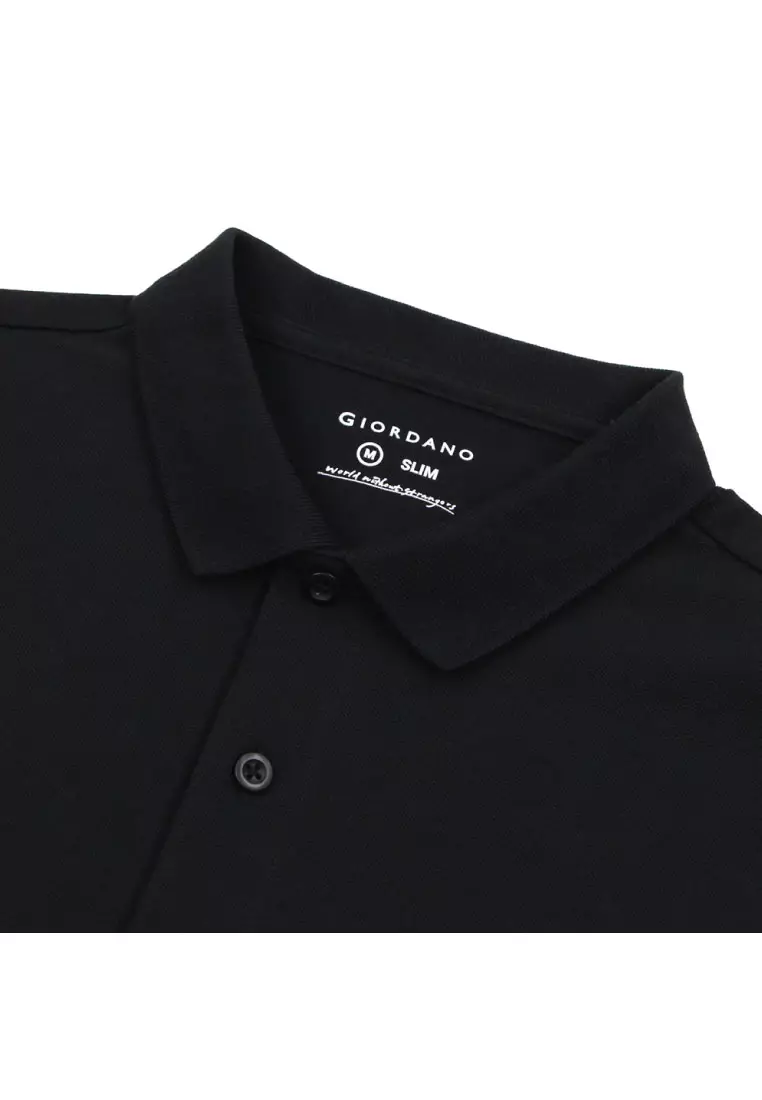 Men's Cotton Lycra Slim Short Sleeve Polo 01016245