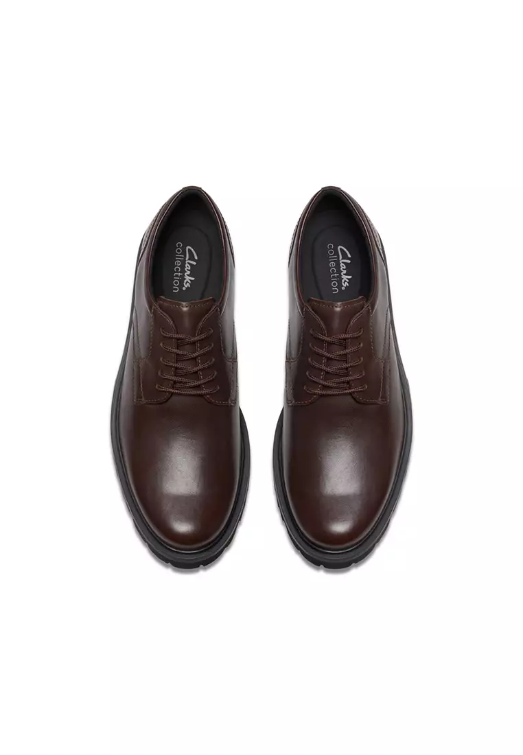 Mens Berwick Lace Derby Shoes - Brown Leather