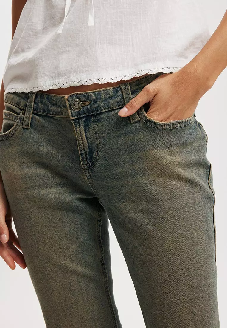 Low Rise Bootcut Jeans