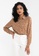 JACQUELINE DE YONG brown Jessy Long Sleeves Shirt D420FAAA9DCDB5GS_1