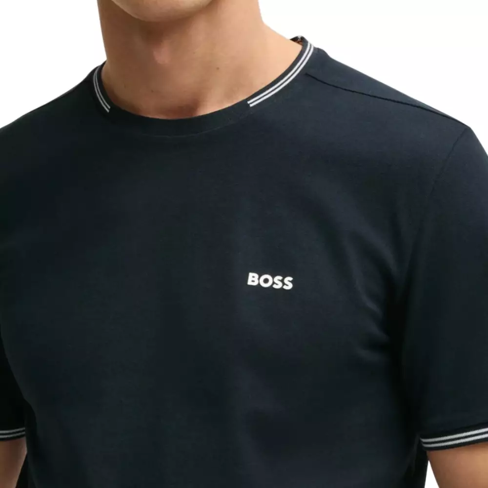 Style Taul Stretch Cotton T-Shirt Dark Blue