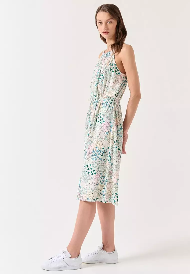 Jual Jimmy Key Printed Midi Dress Original Zalora Indonesia